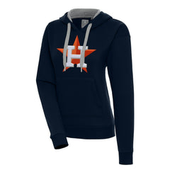 Navy Houston Astros Antigua Women's Victory Pullover Hoodie