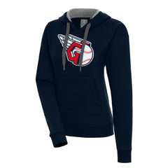 Navy Cleveland Guardians Antigua Women's Victory Pullover Hoodie