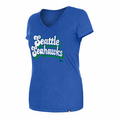Women's Enzyme Wash Low V-Neck T-Shirt - Seattle Seahawks T-shirts