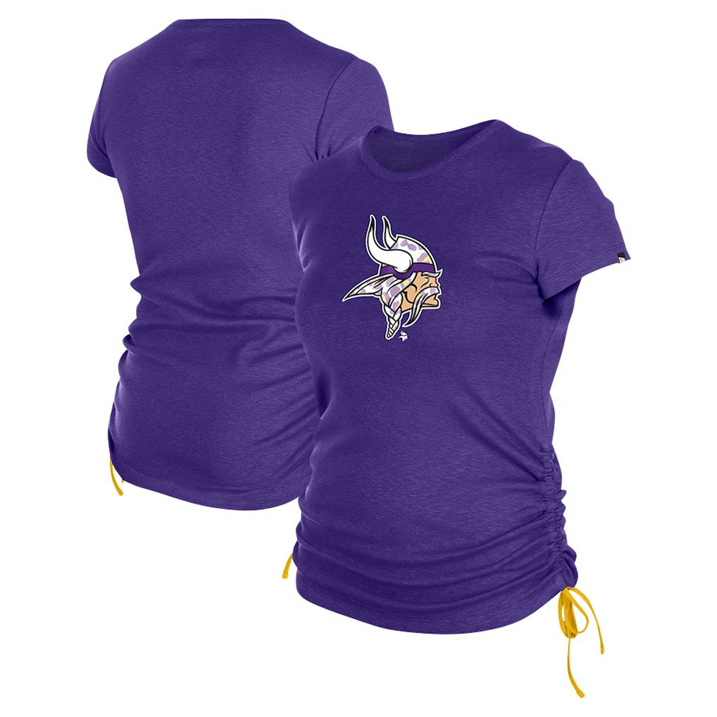 Women's Ruched Side T-Shirt - Minnesota Vikings T-shirts