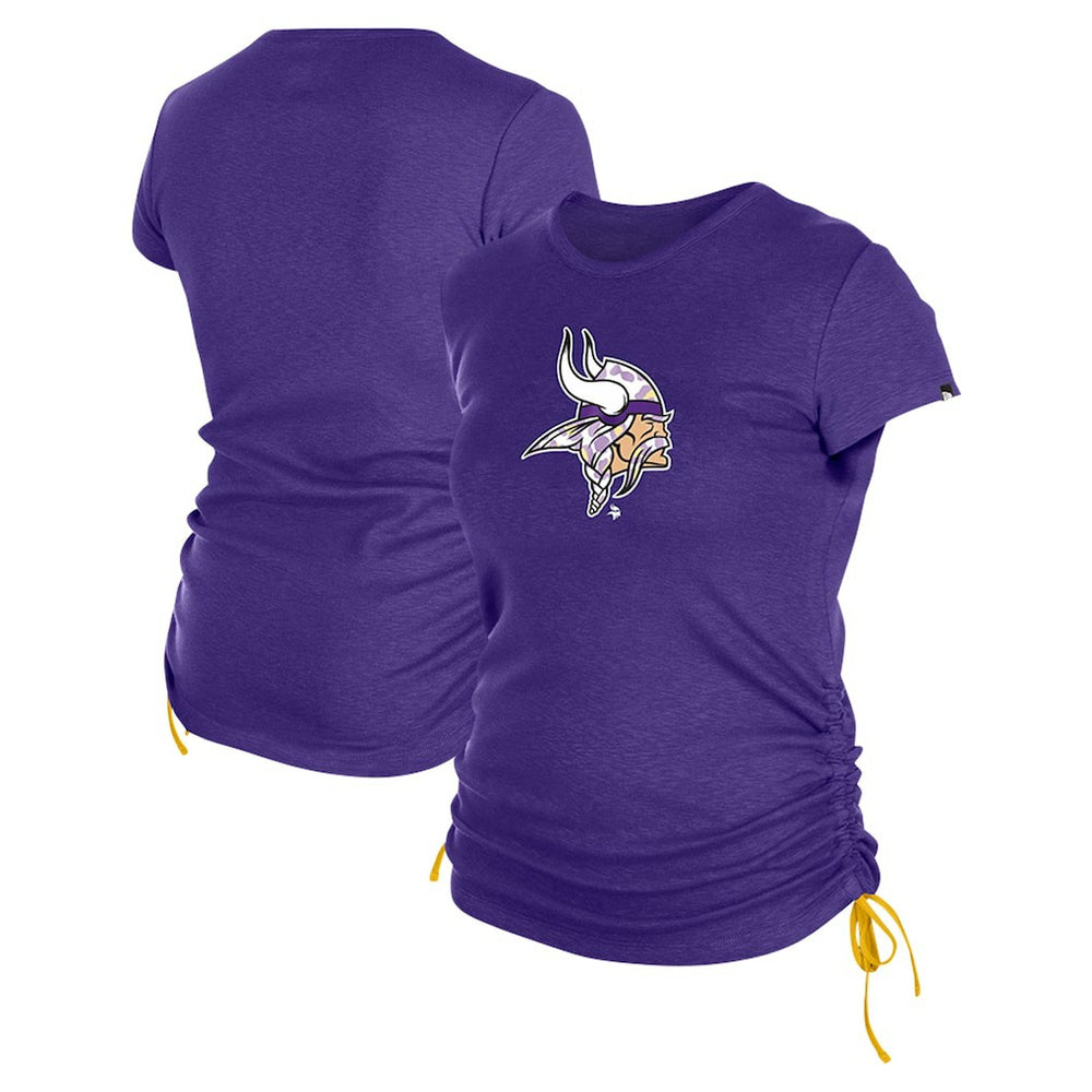 Women's Ruched Side T-Shirt - Minnesota Vikings T-shirts