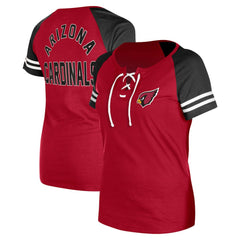 Women's Lace-Up Raglan T-Shirt - Arizona Cardinals T-shirts