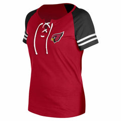 Women's Lace-Up Raglan T-Shirt - Arizona Cardinals T-shirts