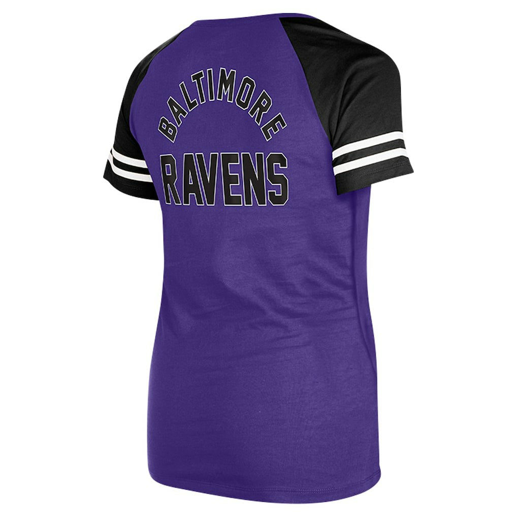 Women's Lace-Up Raglan T-Shirt - Baltimore Ravens T-shirts