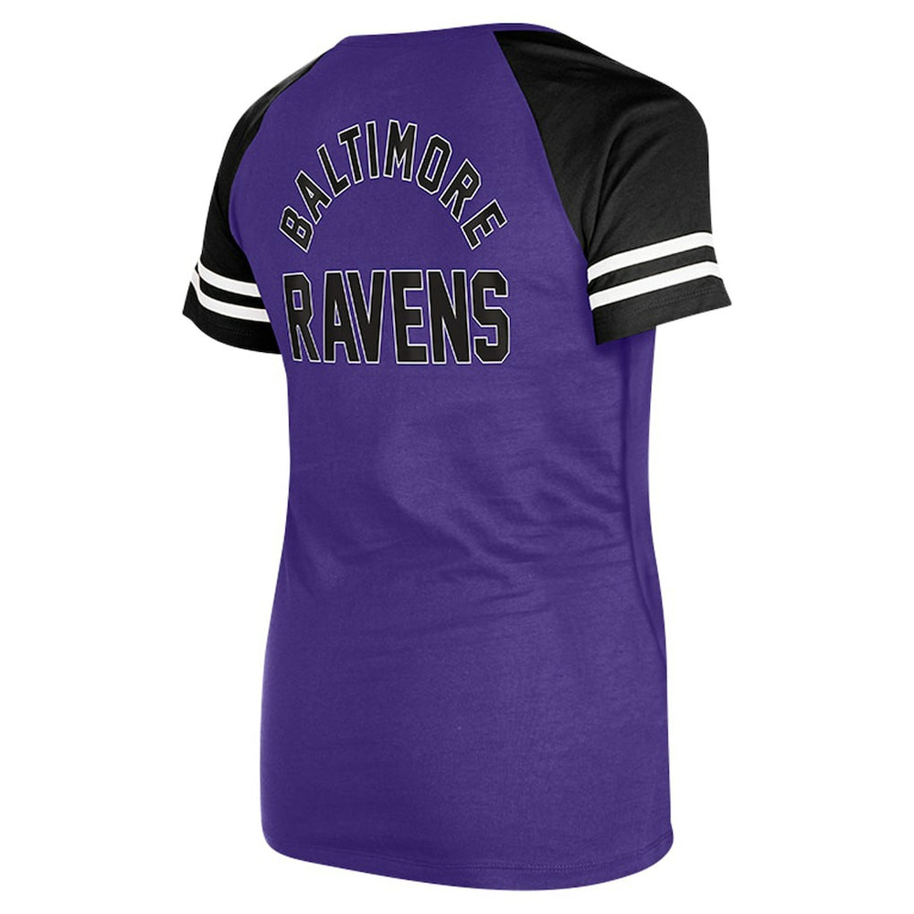 Women's Lace-Up Raglan T-Shirt - Baltimore Ravens T-shirts