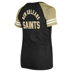 Women's Lace-Up Raglan T-Shirt - New Orleans Saints T-shirts