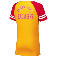 Women's Throwback Lace-Up Raglan T-Shirt - Tampa Bay Buccaneers T-shirts