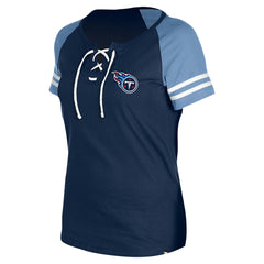 Women's Lace-Up Raglan T-Shirt - Tennessee Titans T-shirts