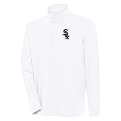 White Chicago White Sox Antigua Hunk Quarter-Zip Pullover Top