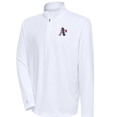 White Athletics Antigua Patriotic Tribute Quarter-Zip Pullover Top