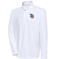 White Tampa Bay Rays Antigua Patriotic Tribute Quarter-Zip Pullover Top
