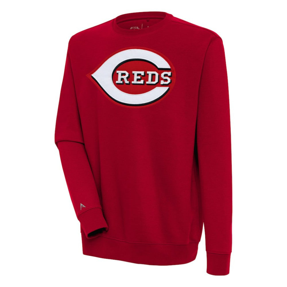 Red Cincinnati Reds Antigua Victory Pullover Sweatshirt