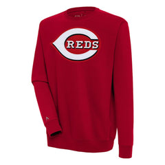 Red Cincinnati Reds Antigua Victory Pullover Sweatshirt