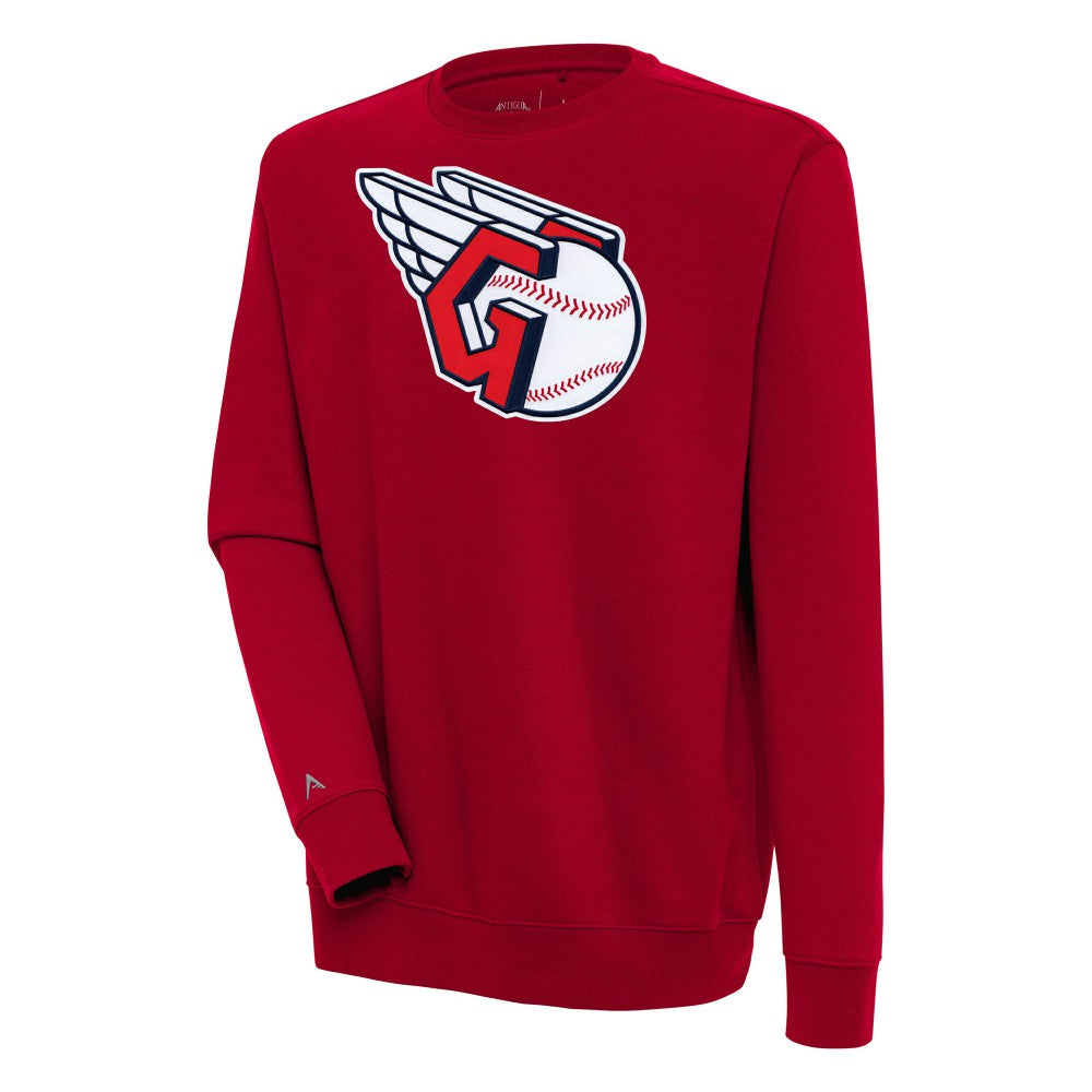 Red Cleveland Guardians Antigua Victory Pullover Sweatshirt