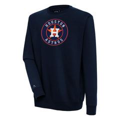 Navy Houston Astros Antigua Victory Pullover Sweatshirt