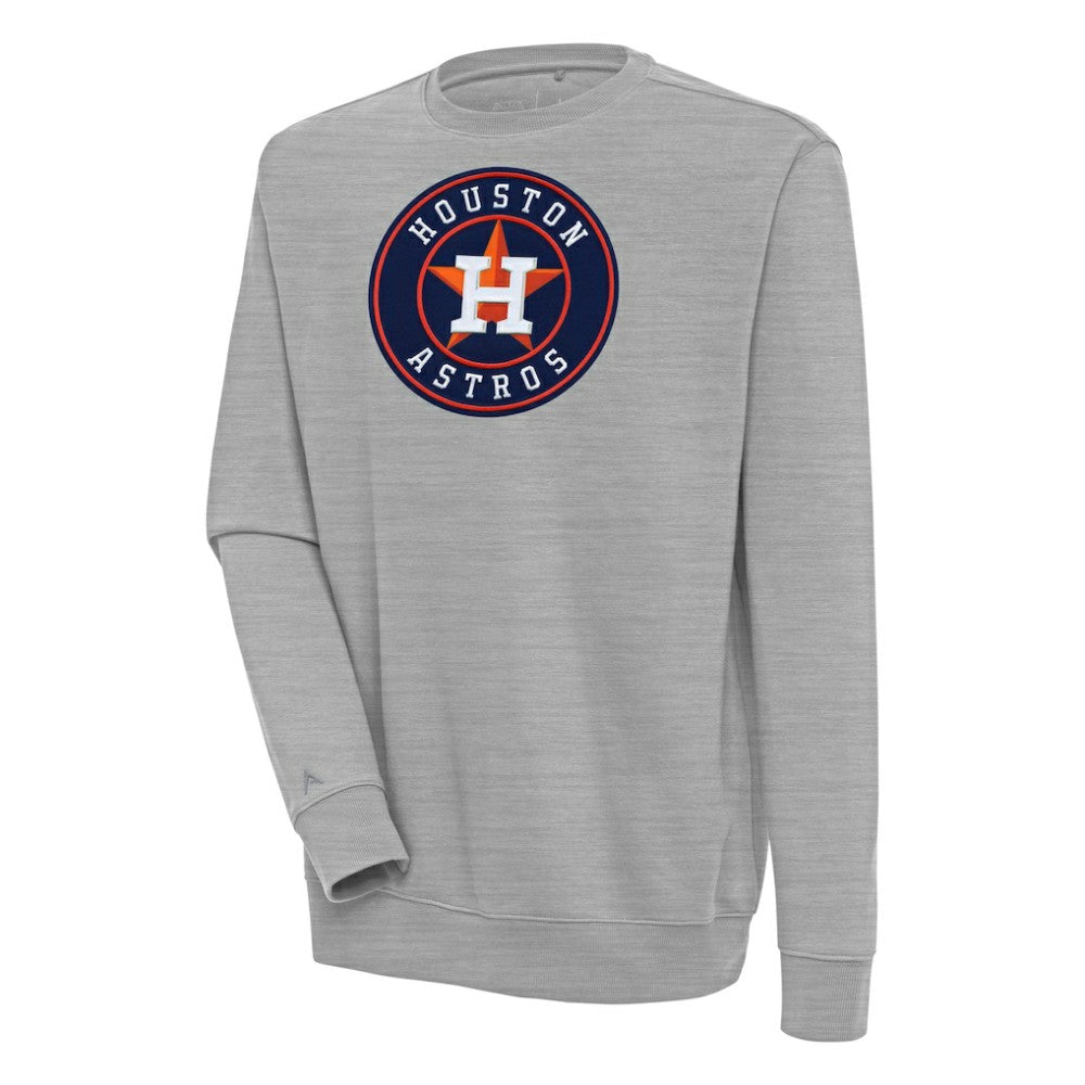 Heather Gray Houston Astros Antigua Victory Pullover Sweatshirt