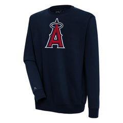 Navy Los Angeles Angels Antigua Victory Pullover Sweatshirt