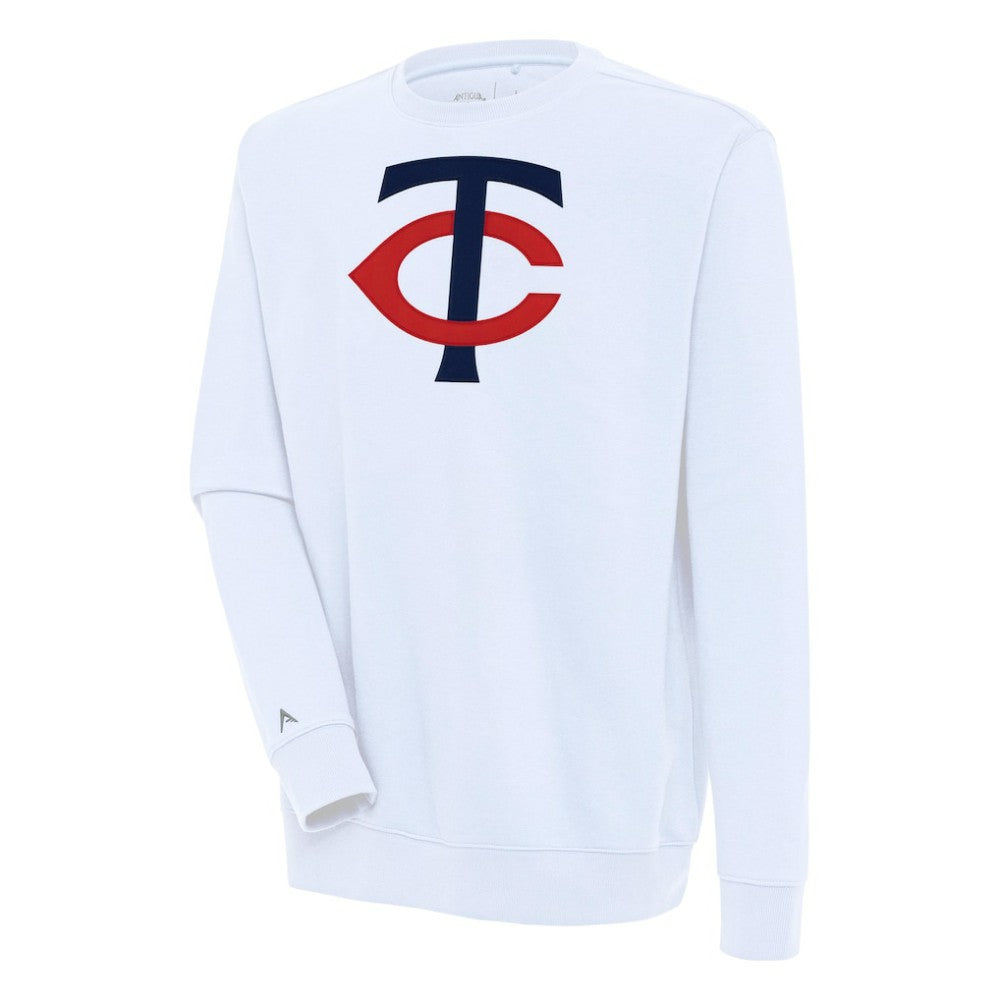 White Minnesota Twins Antigua Victory Pullover Sweatshirt