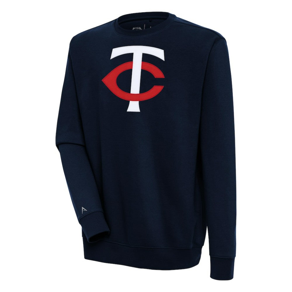 Navy Minnesota Twins Antigua Victory Pullover Sweatshirt