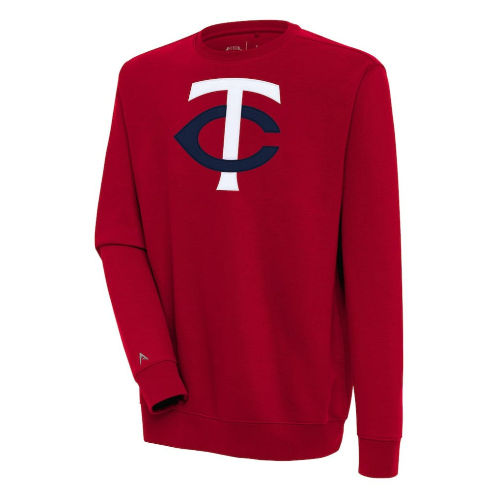 Red Minnesota Twins Antigua Victory Pullover Sweatshirt