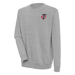 Heather Gray Minnesota Twins Antigua Victory Pullover Sweatshirt
