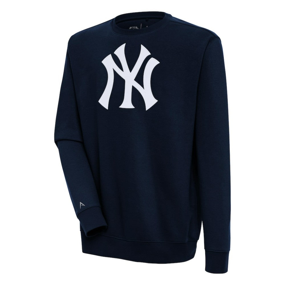 Navy New York Yankees Antigua Victory Pullover Sweatshirt