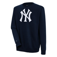 Navy New York Yankees Antigua Victory Pullover Sweatshirt
