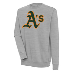 Heather Gray Athletics Antigua Victory Pullover Sweatshirt