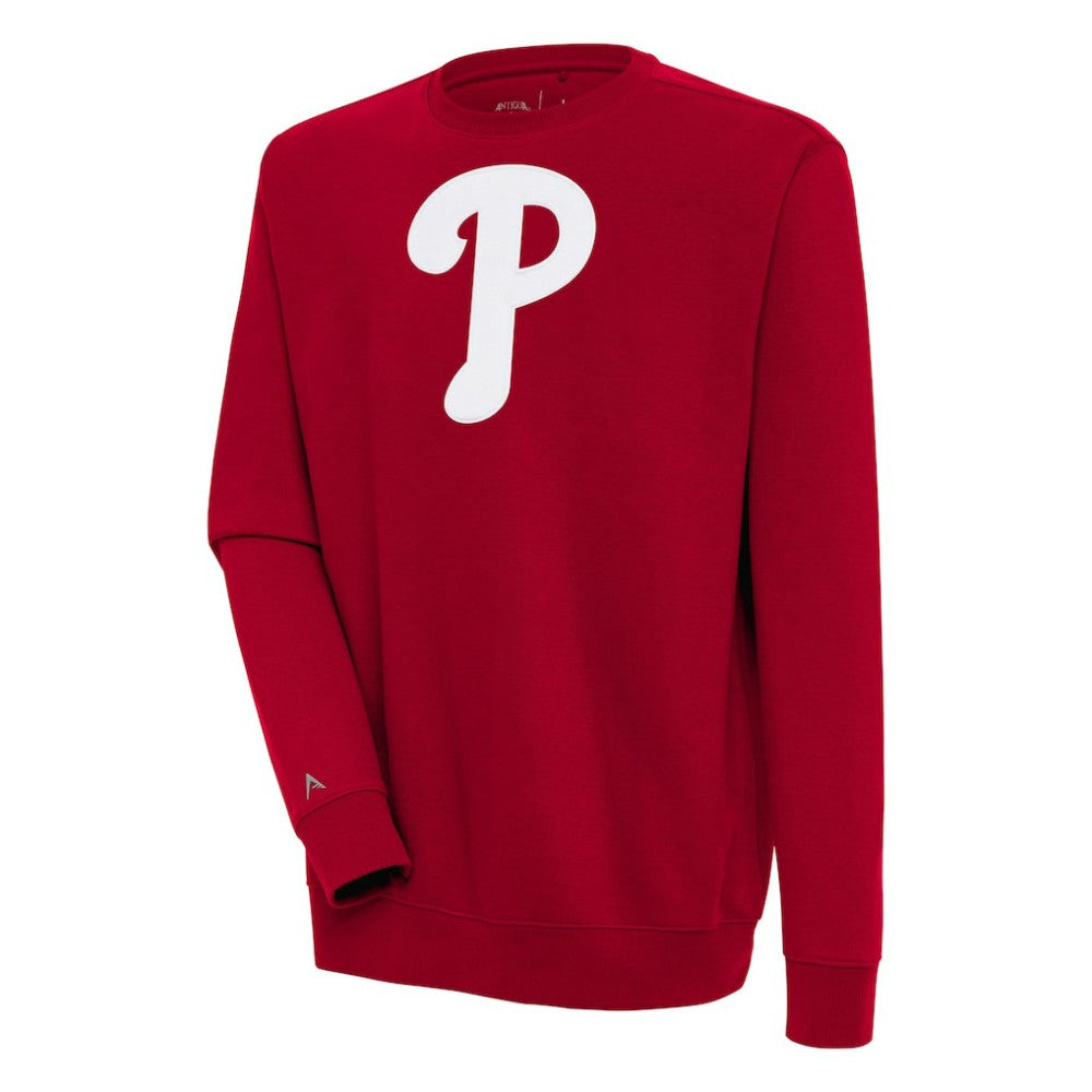 Red Philadelphia Phillies Antigua Victory Pullover Sweatshirt