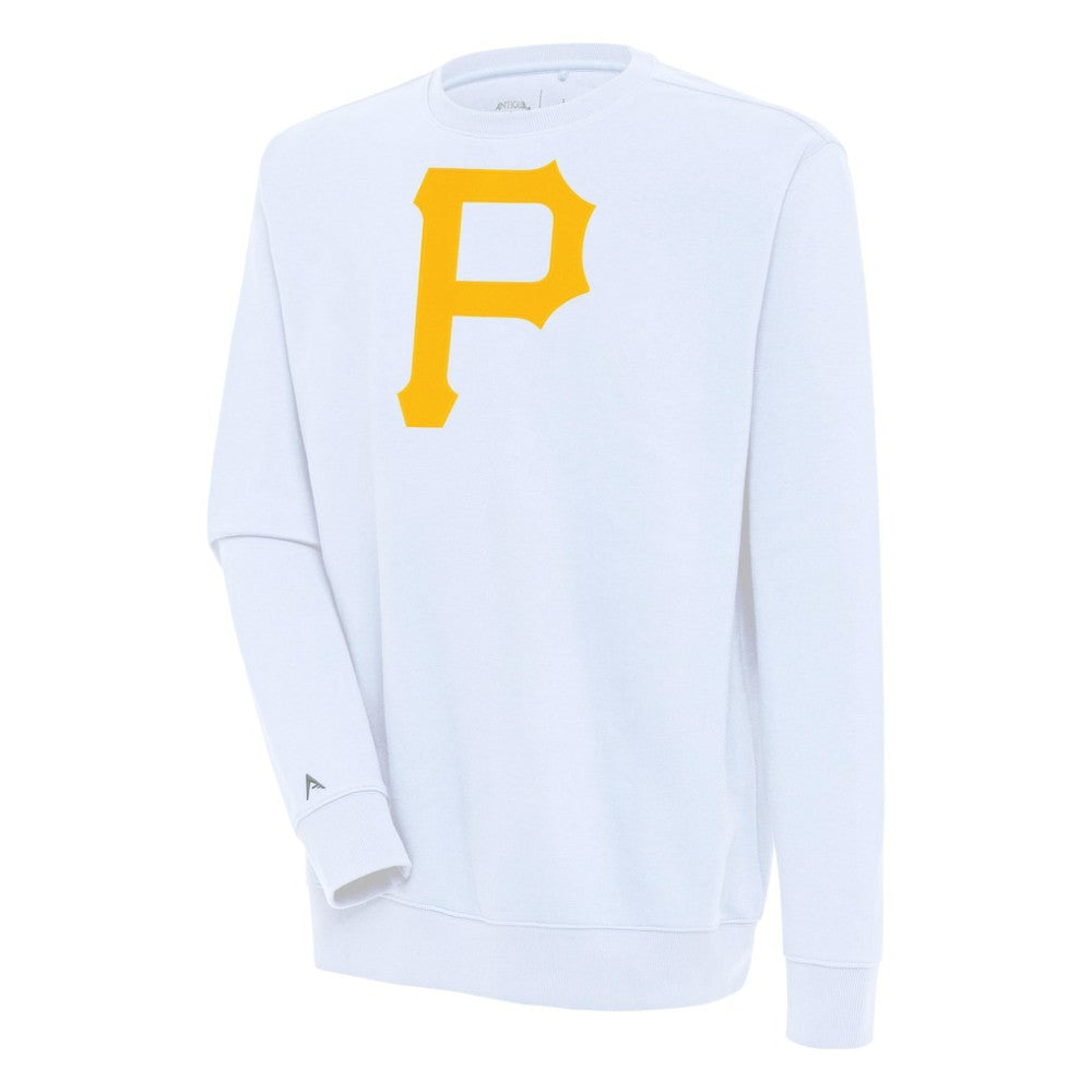 White Pittsburgh Pirates Antigua Victory Pullover Sweatshirt