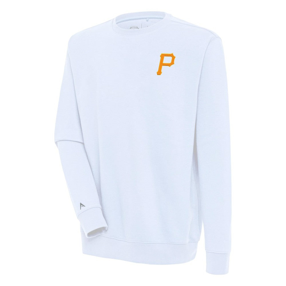 White Pittsburgh Pirates Antigua Victory Pullover Sweatshirt
