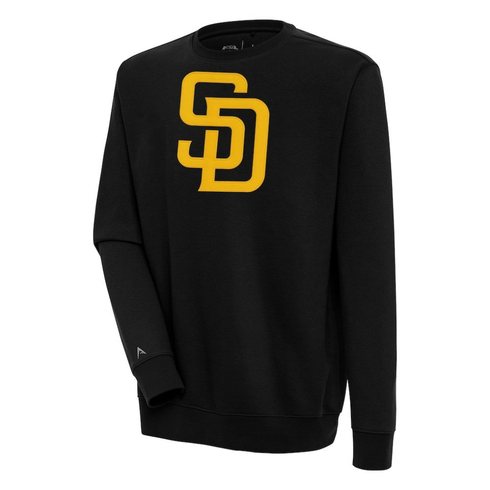 Black San Diego Padres Antigua Victory Pullover Sweatshirt