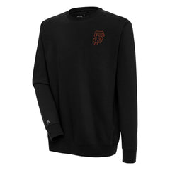 Black San Francisco Giants Antigua Victory Pullover Sweatshirt