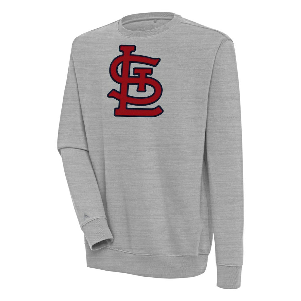 Heather Gray St. Louis Cardinals Antigua Victory Pullover Sweatshirt