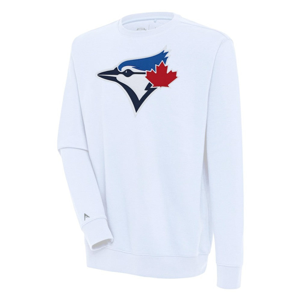 White Toronto Blue Jays Antigua Victory Pullover Sweatshirt
