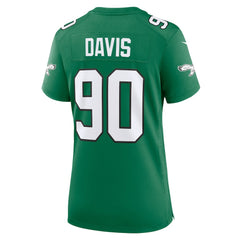 Jordan Davis  Women's Alternate Game Jersey - Philadelphia Eagles Jerseys