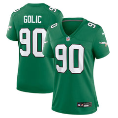 Mike Golic  Women's Alternate Game Jersey - Philadelphia Eagles Jerseys