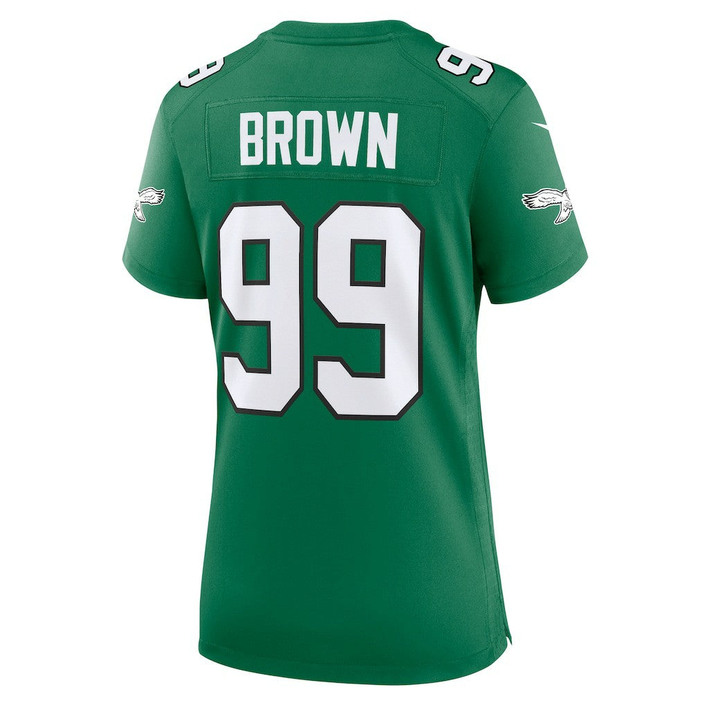 Jerome Brown  Women's Alternate Game Jersey - Philadelphia Eagles Jerseys