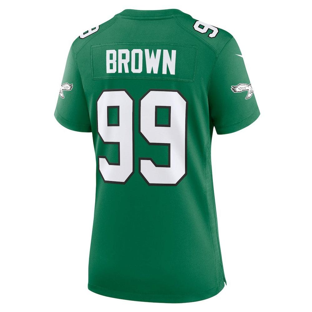 Jerome Brown  Women's Alternate Game Jersey - Philadelphia Eagles Jerseys