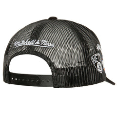 Mitchell & Ness Brooklyn Nets Times Up Classic Script Cord Trucker Hat