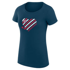 NHL Montreal Canadiens G-III 4Her by Carl Banks Women's Super-Slim Fit Lightweight Heart T-Shirt
