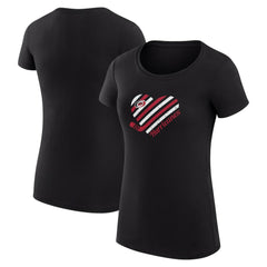 NHL Carolina Hurricanes G-III 4Her by Carl Banks Women's Super-Slim Fit Lightweight Heart T-Shirt