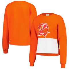 Refried Apparel Women's Retro Cropped Tri-Blend Pullover Sweatshirt - Tampa Bay Buccaneers Pullover