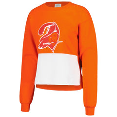 Refried Apparel Women's Retro Cropped Tri-Blend Pullover Sweatshirt - Tampa Bay Buccaneers Pullover