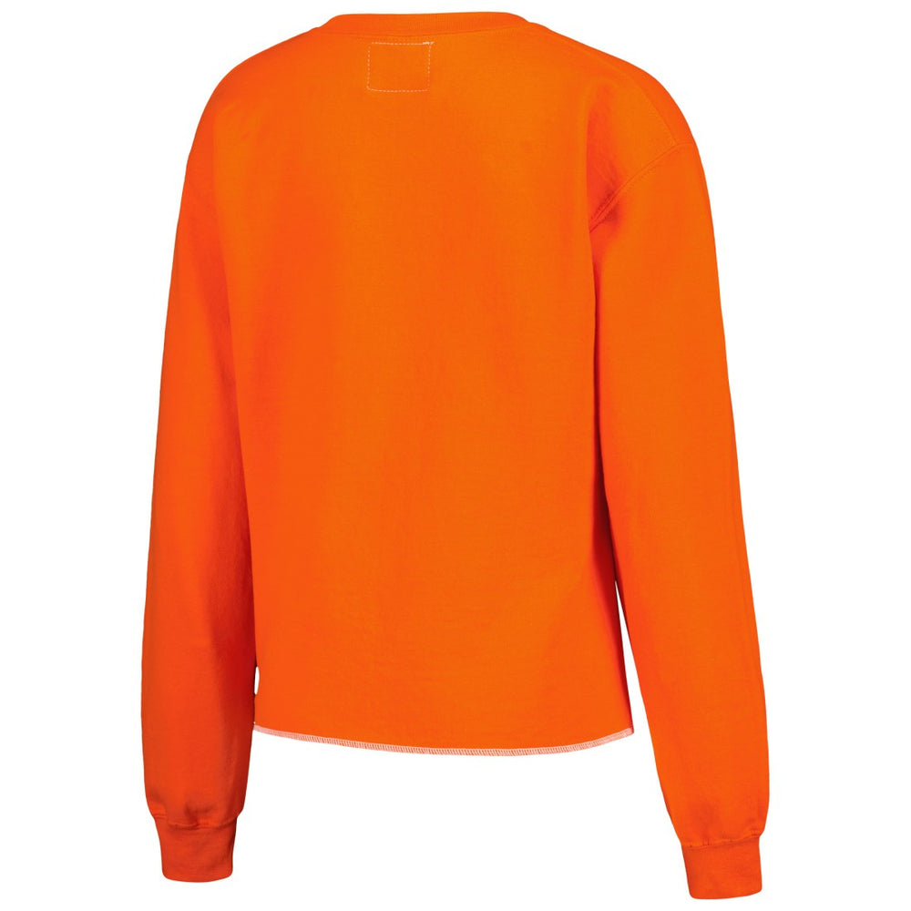 Refried Apparel Women's Retro Cropped Tri-Blend Pullover Sweatshirt - Tampa Bay Buccaneers Pullover