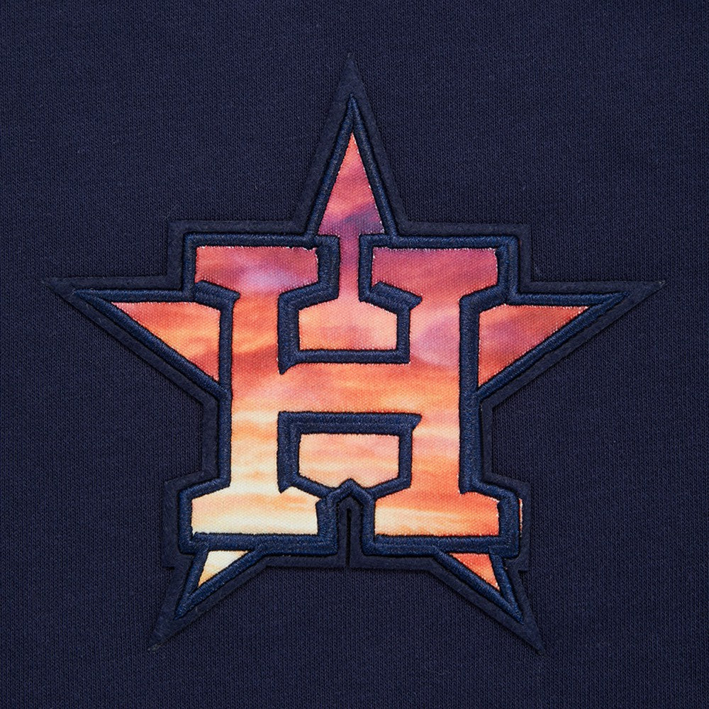 Navy Houston Astros Pro Standard Women's Painted Sky Pullover Sweatshirt