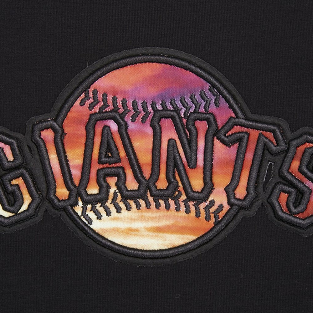 Black San Francisco Giants Pro Standard Women's Painted Sky Boxy Cropped T-Shirt