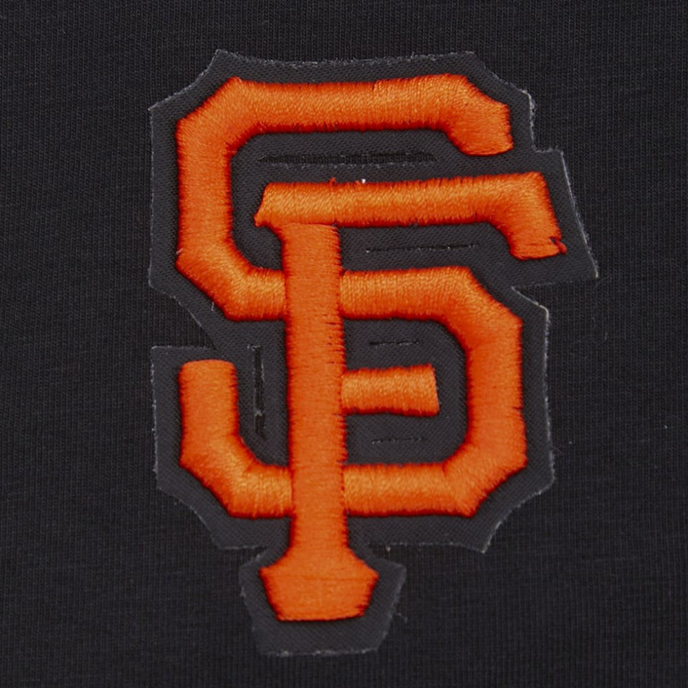 Black San Francisco Giants Pro Standard Women's Painted Sky Boxy Cropped T-Shirt