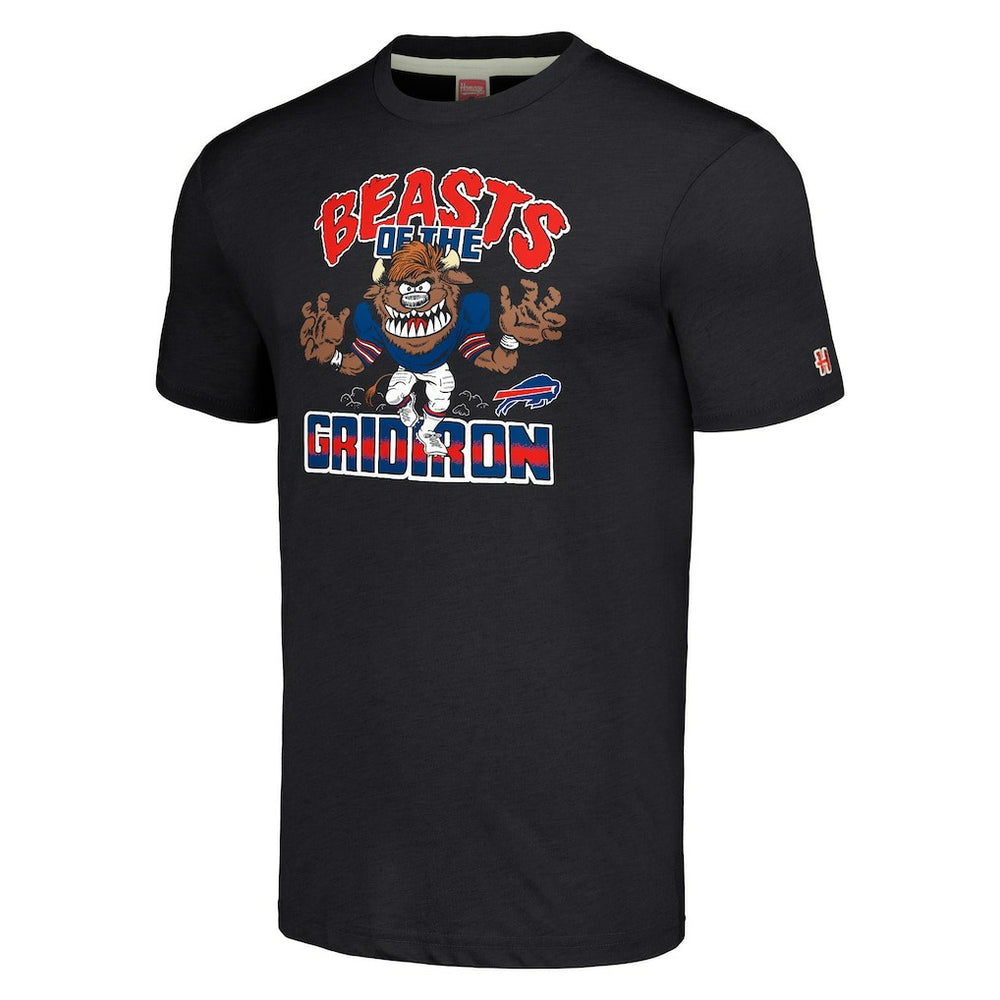 Homage Unisex Monsters of the Gridiron Halloween Tri-Blend T-Shirt - Buffalo Bills T-shirts