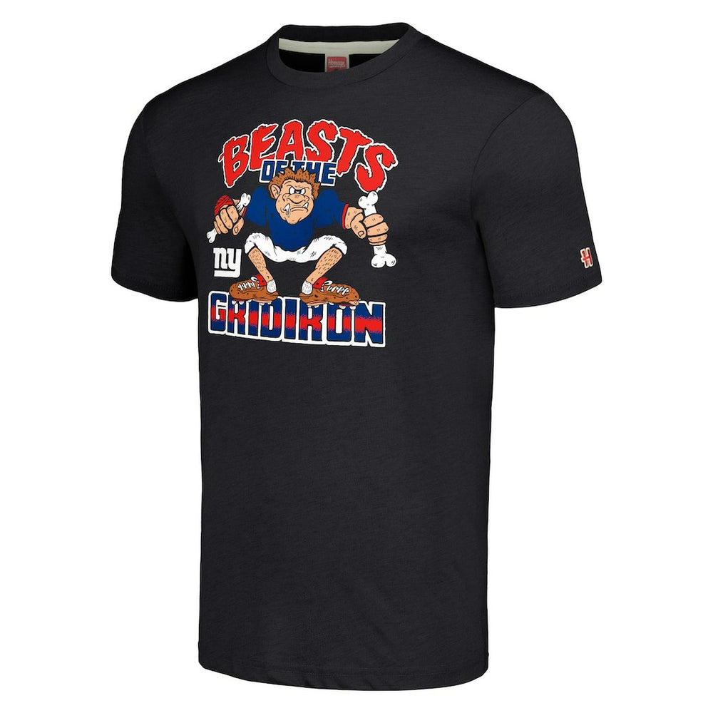 Homage Unisex Monsters of the Gridiron Halloween Tri-Blend T-Shirt - New York Giants T-shirts